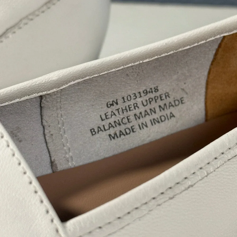 Array White Leather Women's Loafers
